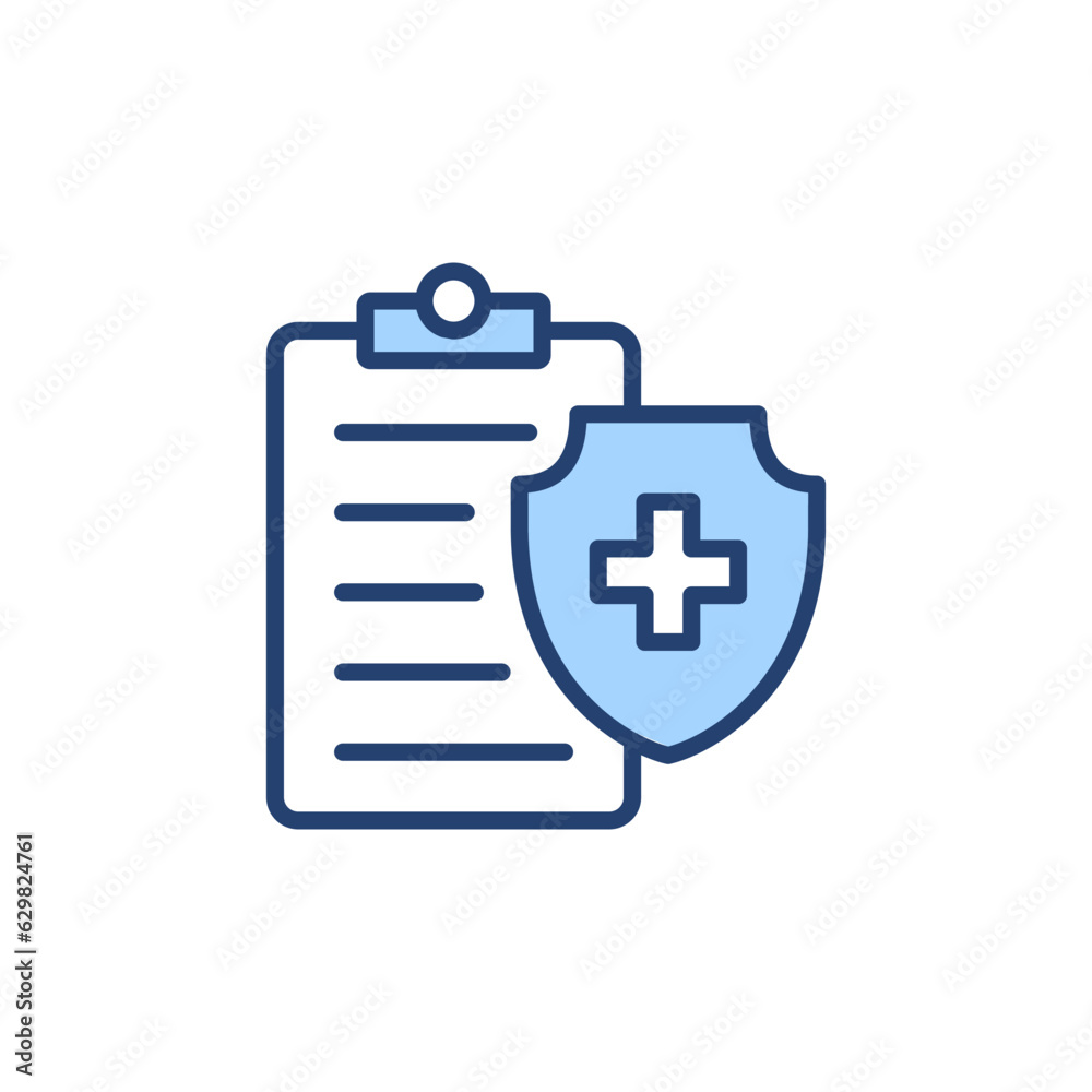 Medical insurance icon vector. health insurance sign and symbol Medical insurance icon vector. health insurance sign and symbol