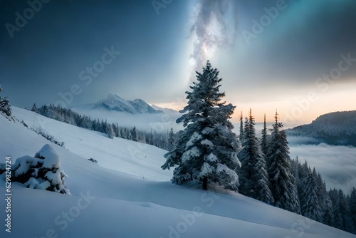 winter mountain landscape