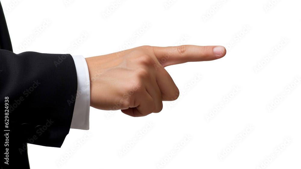 businessman finger point to empty spacce over white background businessman finger point to empty spacce over white background