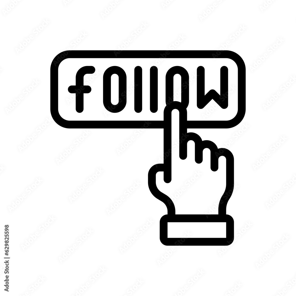 follow line icon follow line icon