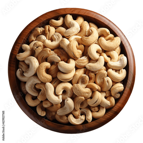 nuts in a wooden bowl
