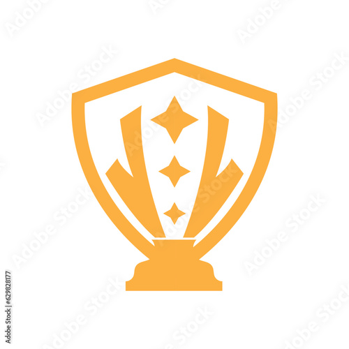 Trophy Logo, Winning Vector For Sports Tournament, Creative And Unique Illustration