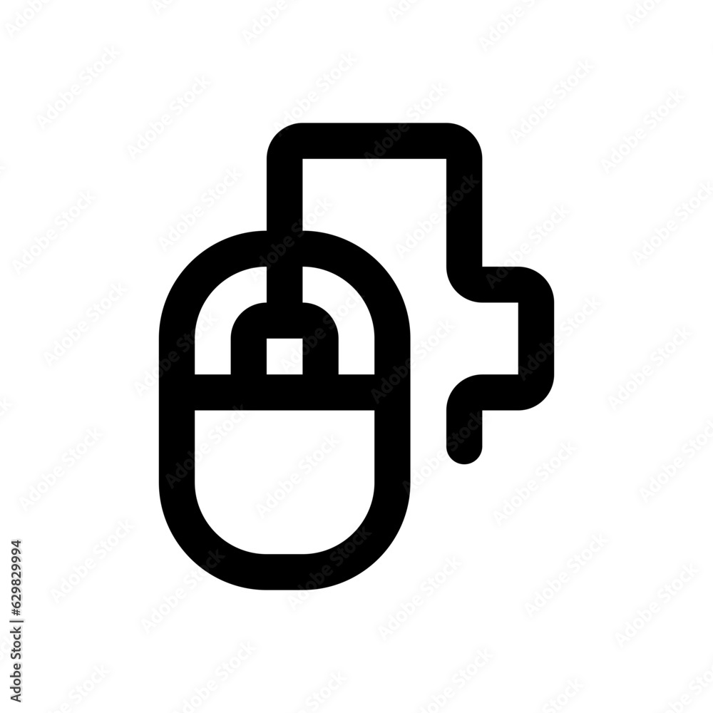 computer mouse line icon computer mouse line icon