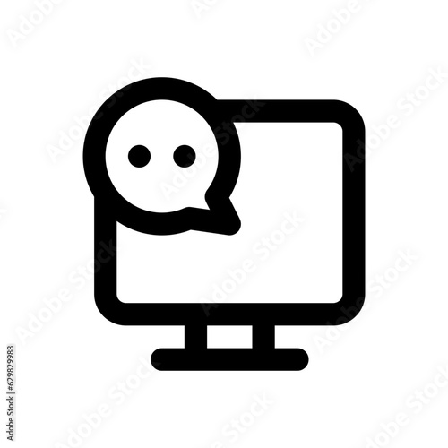 computer line icon