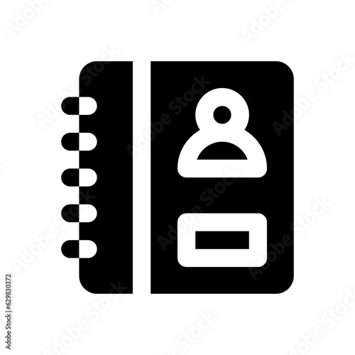 address book glyph icon
