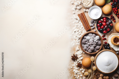 ingredients for baking mockup © wai