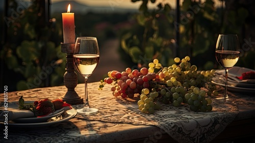 Candlelit Dinner at a Secluded Italian Vineyard