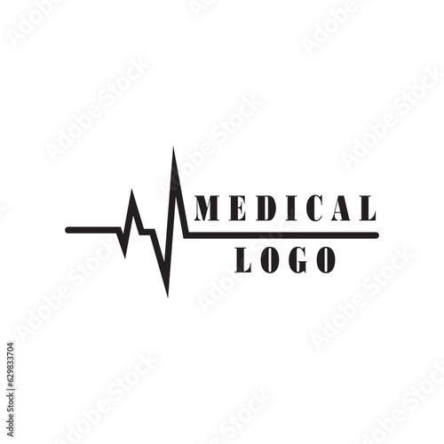 Art design health heartbeat medical pulse vector template