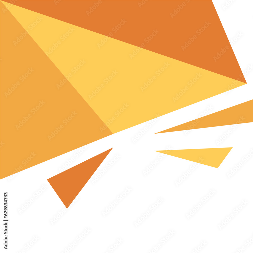 Orange Triangle Shape Corner-05 Orange Triangle Shape Corner-05