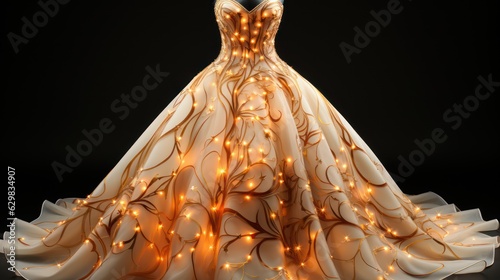 glowing dress