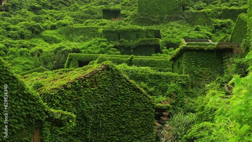 Shengshan island, uninhabited island, a fairy tale world. The Wizard of Oz. photo