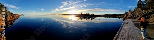 sunrise over the lake