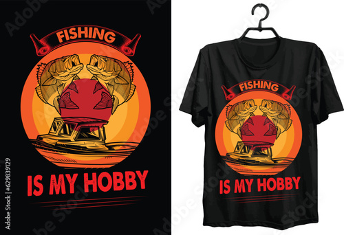 Fishing Svg T-shirt Design. Typography, Custom, Vector t-shirt design. World fishing tournament t-shirt design