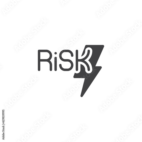 Risk assessment vector icon