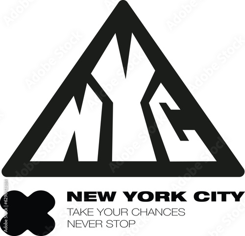 NYC triangle illustration