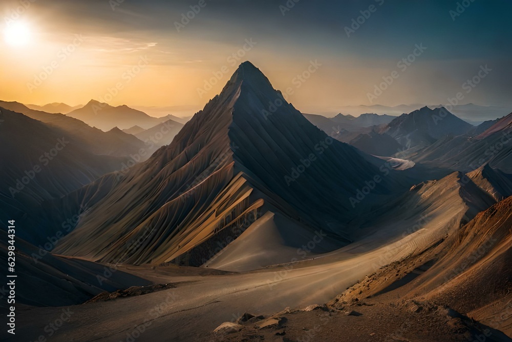 Fototapeta premium sunrise in the mountains