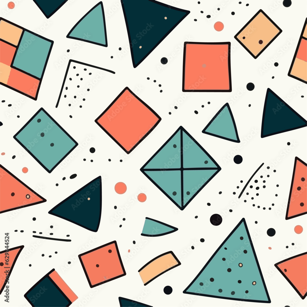 Geometric abstract seamless pattern vector Geometric abstract seamless pattern vector