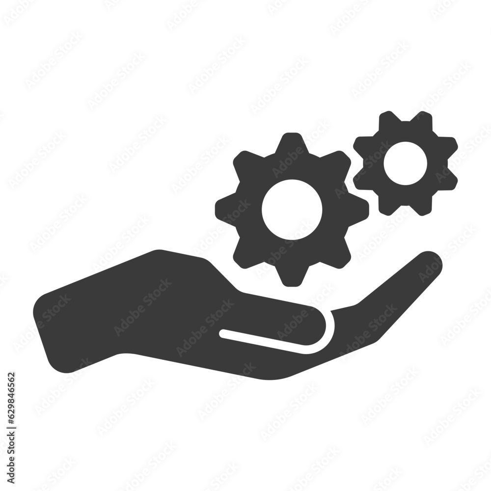 Support glyph icon isolated on white background.Vector illustration. Support glyph icon isolated on white background.Vector illustration.