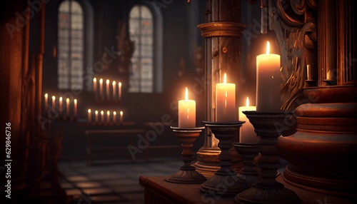 candles in church