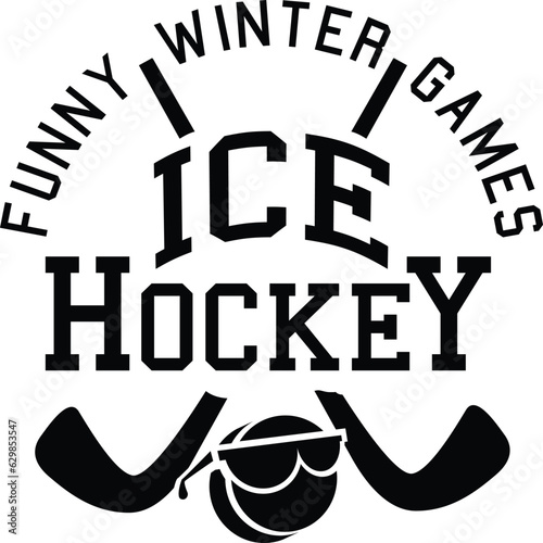 Ice Hockey Stickes Funny Stock Vector Games Sports Vectors illustration of an background