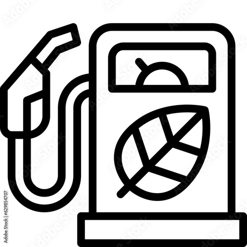 biofuel line icon