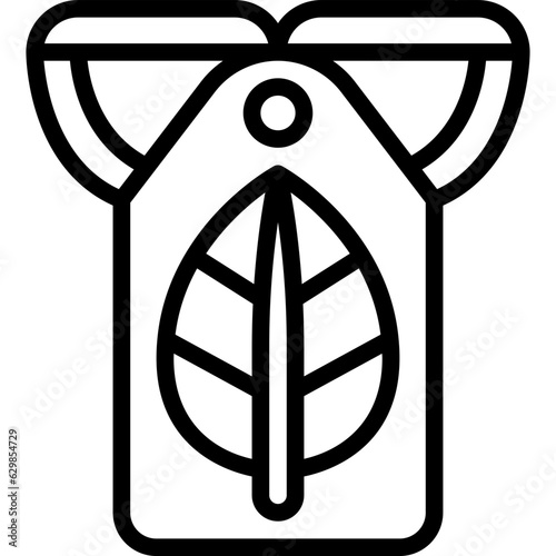 eco tag line icon