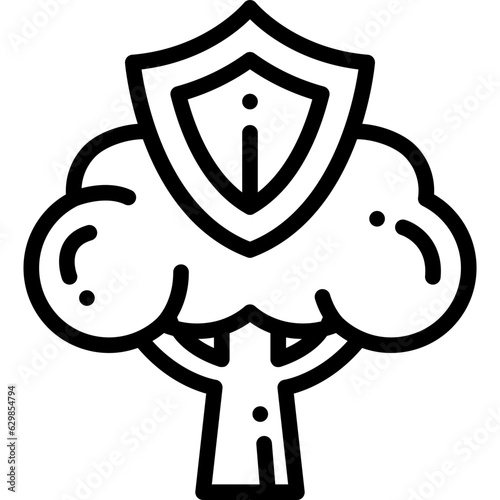 save nature line icon