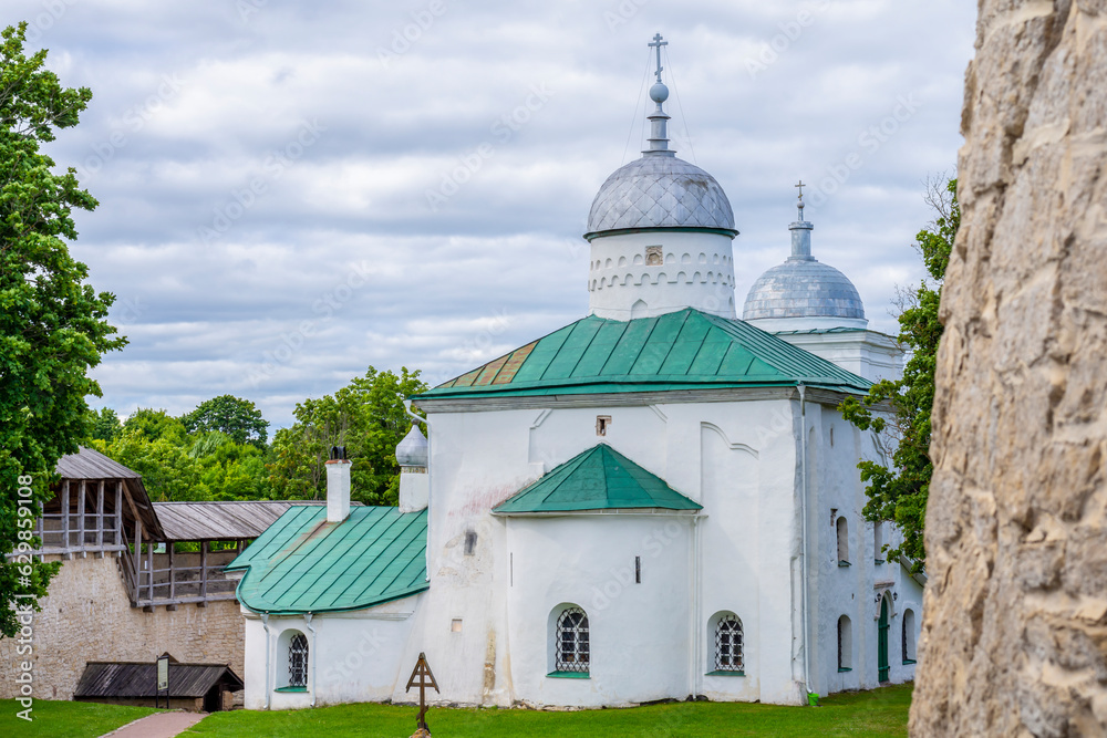 Nikolsky Cathedral on the territory of Izborsk fortress, Izborsk, Pskov region, Russia