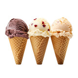 ice cream cones,  created with generative ai
