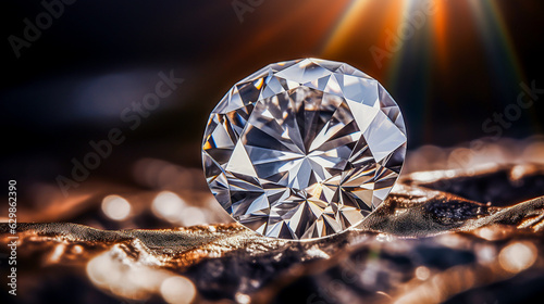 A closeup of a diamond
