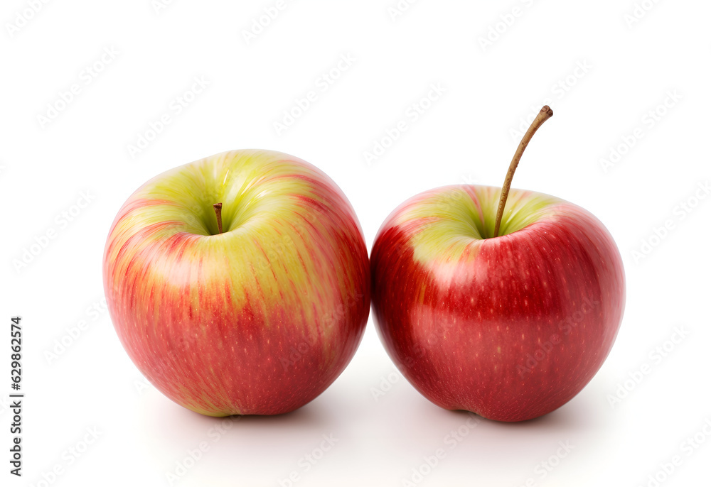 two apples isolated on white background two apples isolated on white background