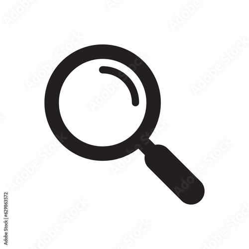 Loupe icon. Magnifying glass icon, magnifier sign.