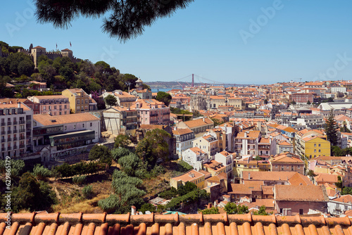 View of Lisbon, Portugal, from Miradouro da Graça.
