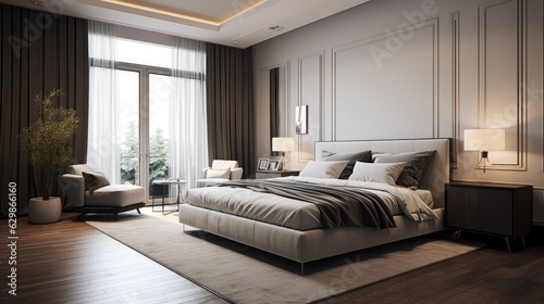 Bedroom design ideas, generative ai © Creative Station