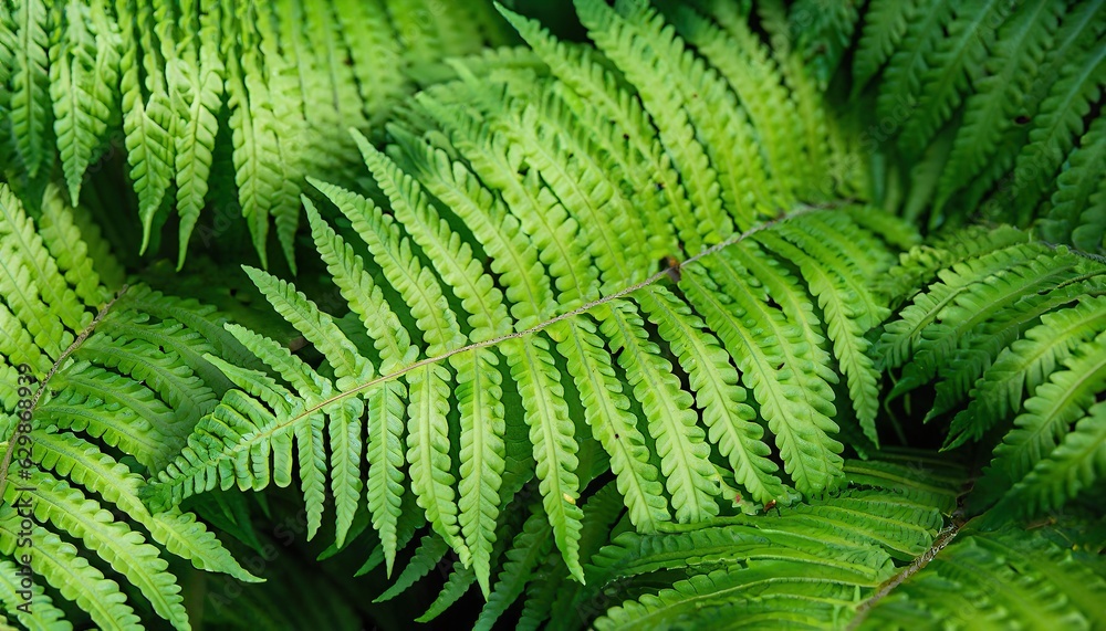 Green fern leaf texture