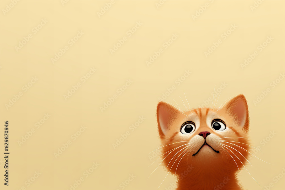 Close-up: cat, cartoon, minimalism , HD Close-up: cat, cartoon, minimalism , HD