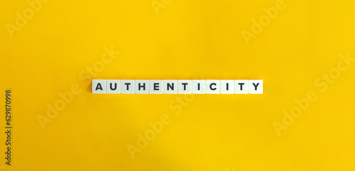 Tableau sur toile Authenticity Word.