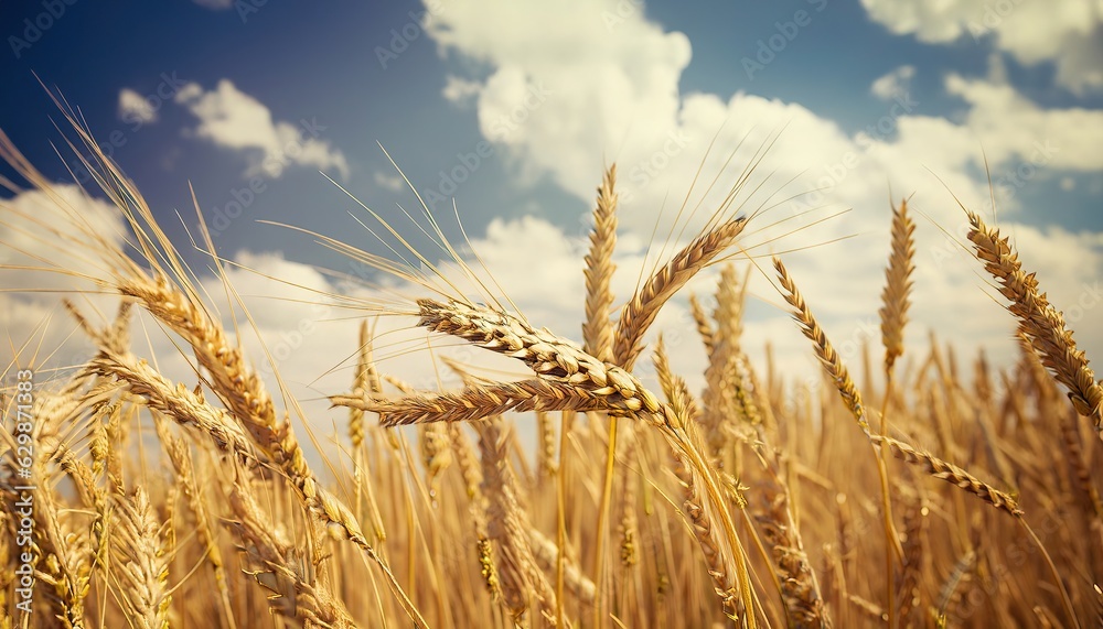 Close-up Of Ripe Golden Wheat Close-up Of Ripe Golden Wheat