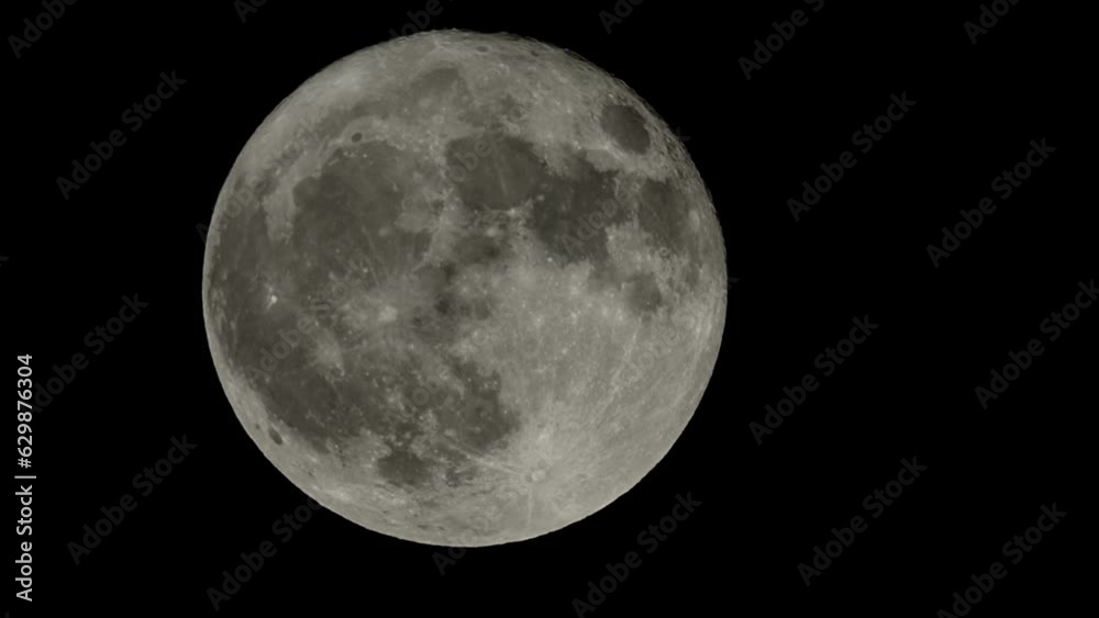 Full moon rising seen with telescope Full moon rising seen with telescope