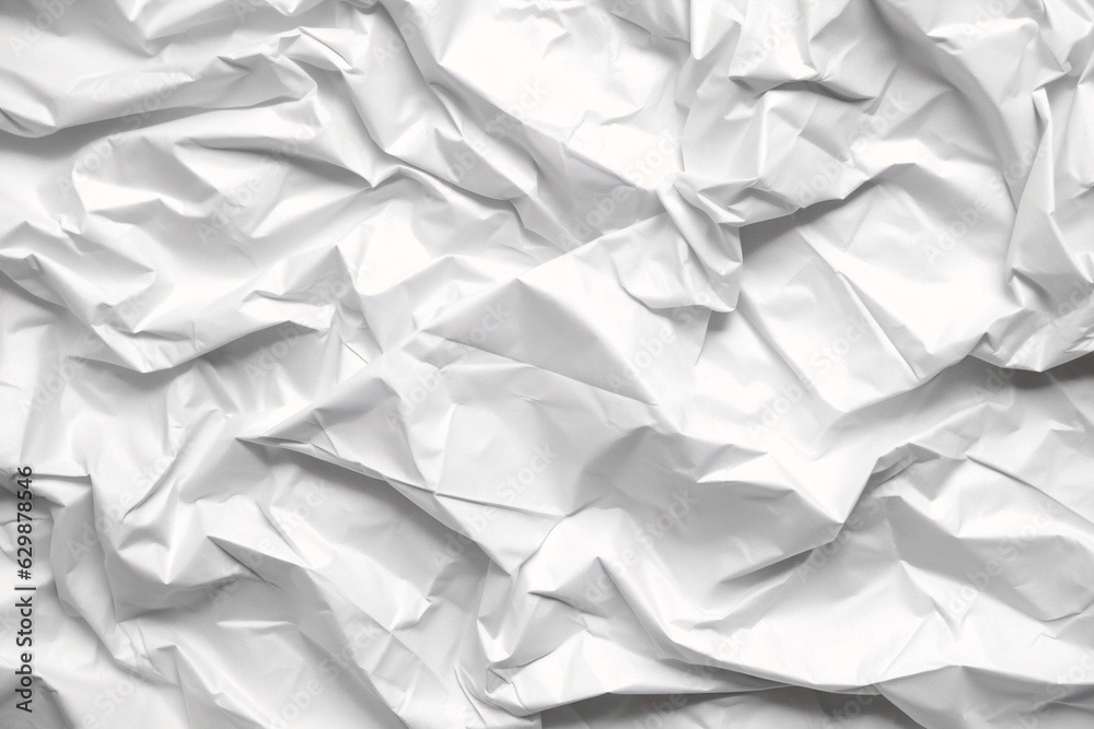 Obraz premium Generative AI : white creased poster texture