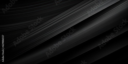 Abstract black background with modern curves. Graphic design. Flowing waves. Vintage touch. Illustration