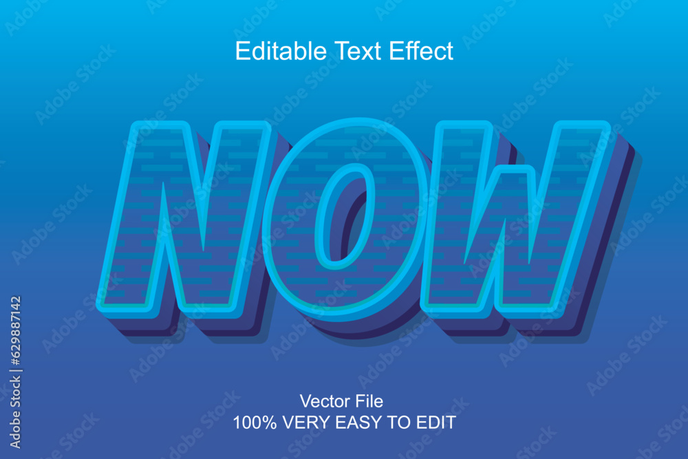 now text effect