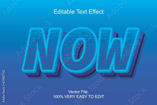 now text effect