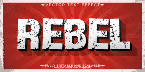 Editable vintage text effect, retro 70s and 80s text style
