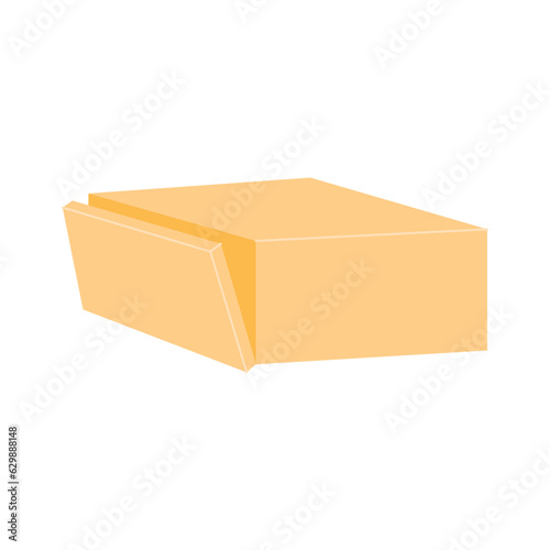 Vector brick butter icon on isolated white background.