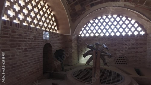 Sultan amir ahmad bathhouse well Kashan Iran