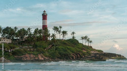 lighthouse on the Kovalam Beach
