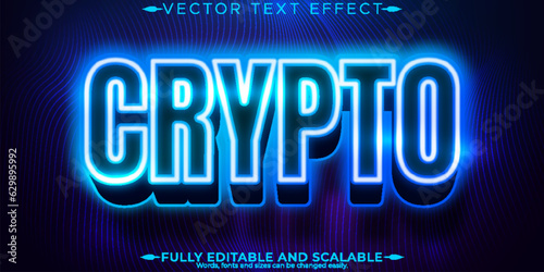 Crypto text effect, editable nft and metaverse text style