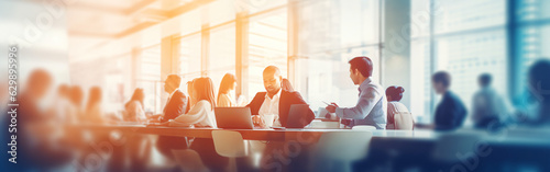 Business people meeting at table - blurred banner / background image.



Generative AI