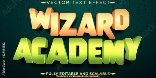 Editable text effect wizard, 3d magic and cartoon font style